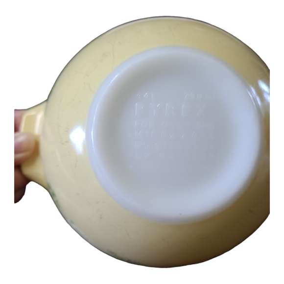 Vintage Pyrex #441 Shenandoah Wintergreen Cinderella Mixing Bowls 750 ml - Picture 8 of 11